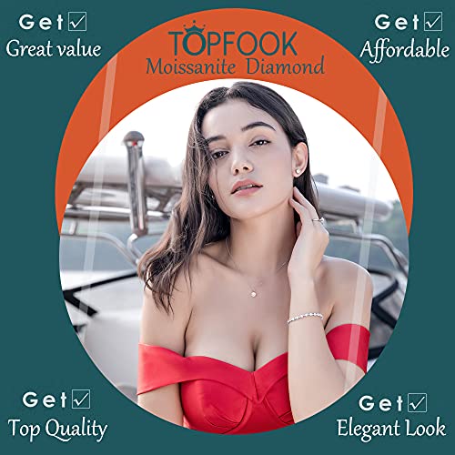 Moissanite Stud Earrings Lab Created Diamond 18K White Gold Plated 925 Sterling Silver Earring Jewelry Gifts For Women Men (3 Ctw (1.5 Ct Each)) #TOP4