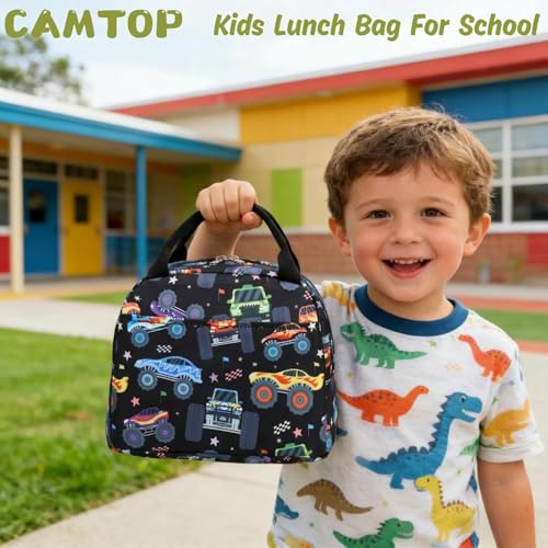 Image of CAMTOP kids lunch bag Cute Insulated lunch box for Boys & Girls Leakproof loncheras for school