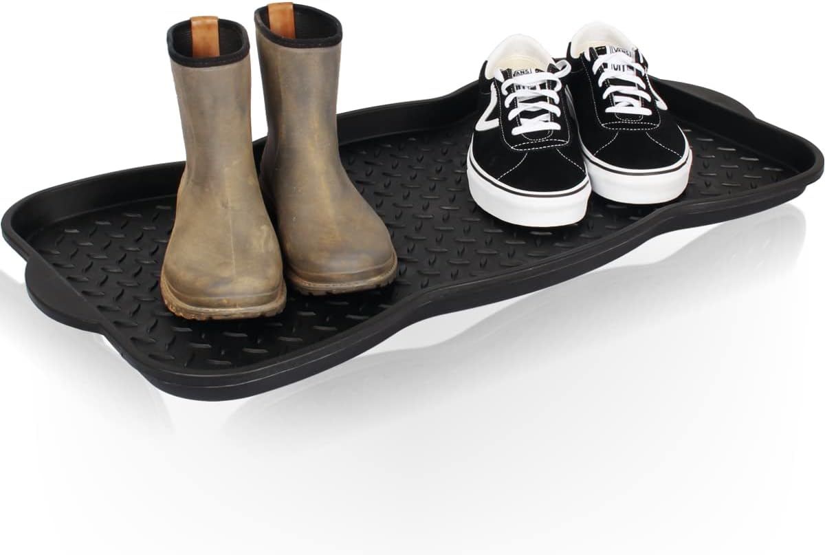 XL Schuhabtropfschale Schuhmatte 74 x 37 cm aus Kunststoff Schuhwanne ...