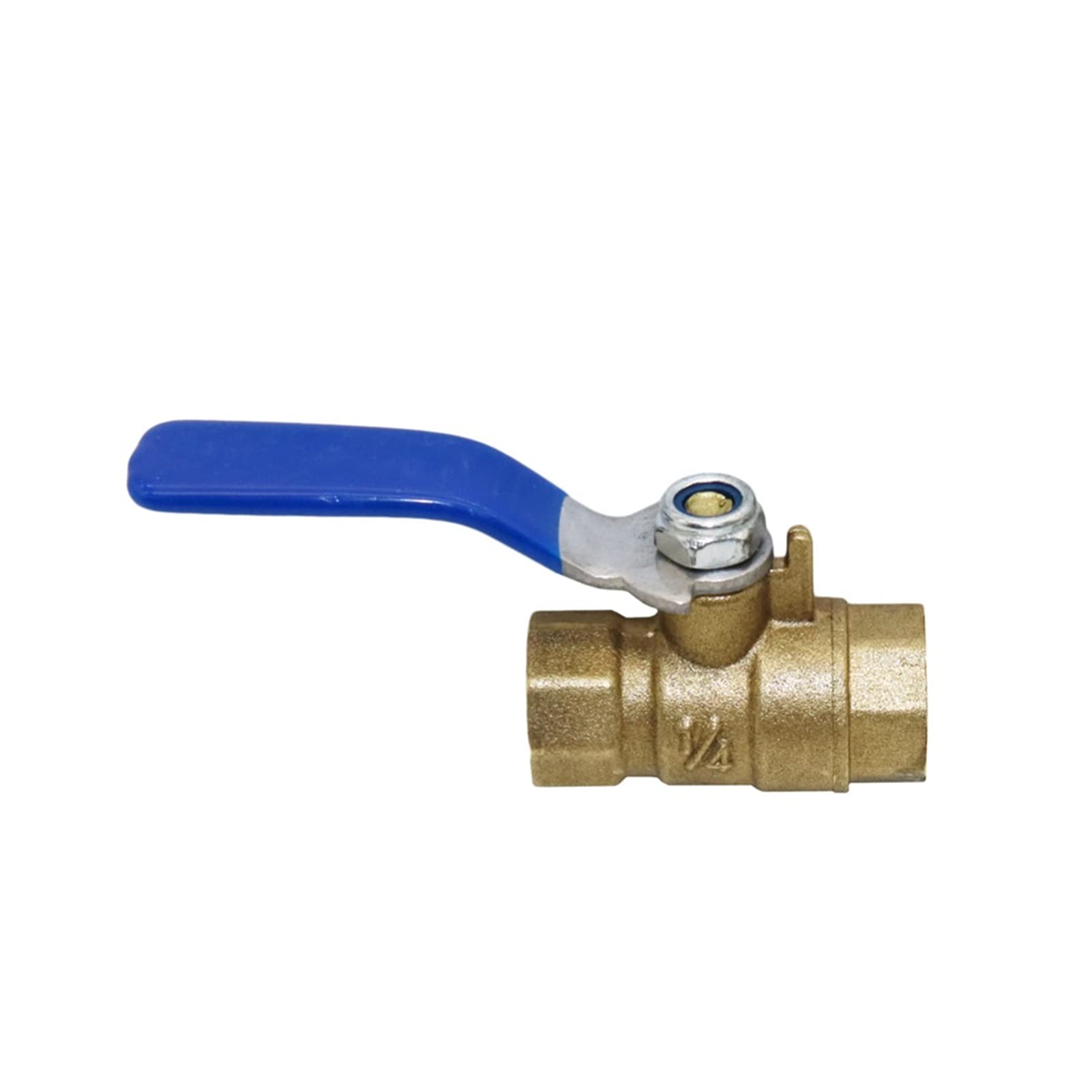 Válvula de bola de latón 1/4" hembra para accesorios de tubería y juntas de riego