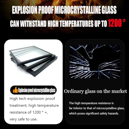 10KW Holzkamin, Heizofen Für Kleine Holzverbrennung, Für Schuppen, Holzofen, Hüttenofen, 49 Cm X 30 Cm X 50 Cm, 54 Kg-6