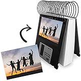 Taco de notas libreta pequeña hecha con disquetes de 3.5 - Bloc notas de 100 hojas blancas, floppy disk, diseño personalizado, regalo friki informático retro vintage, reciclado hecho a mano 9 x 8,5 cm