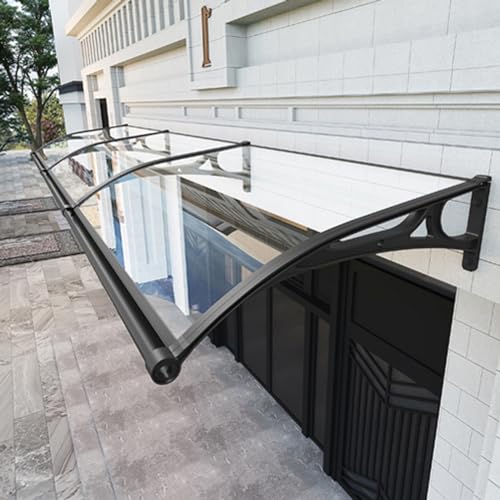 Marquesina para ventana y puerta exterior transparente que protege tu entrada los días de lluvia