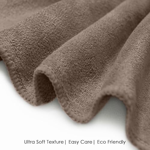 Image of HOUSSE Microfiber Face Towels | Ultra Absorbent, Odour-Free, Quick Dry 450 GSM Face Towel for Home, Gym, Travel, Running & Personal Use | 30x30 cm | Set of 6 in One Colour (Rustic Chestnut, Pack of 6)
