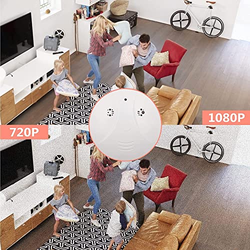 Camera Detector Wifi Hd 1080P Hidden Camera Smoke Detector Surveillance Camera For Keeping Eyes On Home Warehouse Bedroom Security Dome Cameras For Baby Pet #TOP2