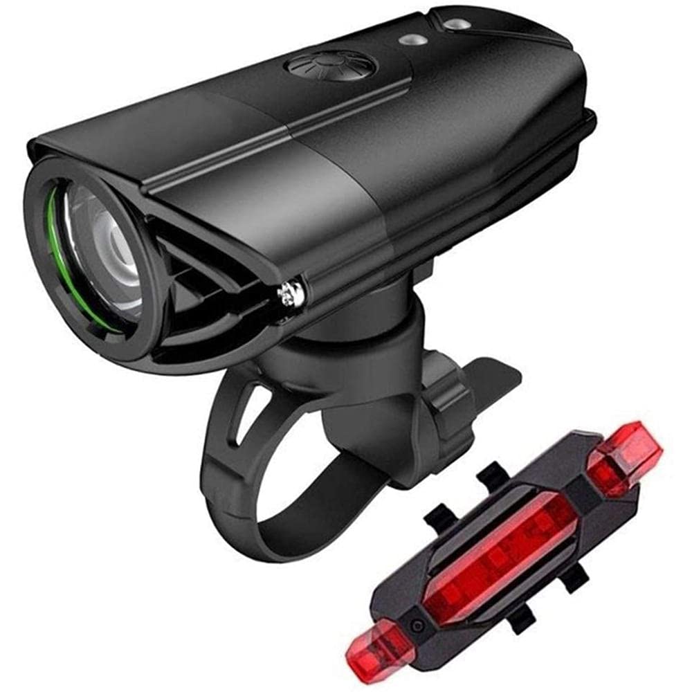 Zestaw świateł rowerowych LED, tylne światło z możliwością ładowania przez USB, ładowalna latarka USB, zestaw super jasnych świateł rowerowych Wodoodporny przód i tylne światło 3 tryby światła-12