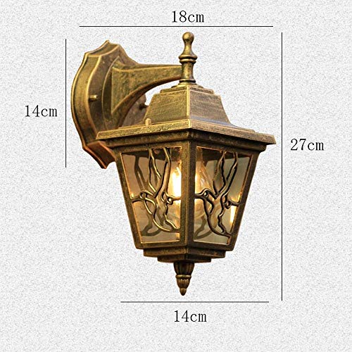 Lumière extérieure d'intérieur rétro IP55 applique murale pour terrasse balcon - 8