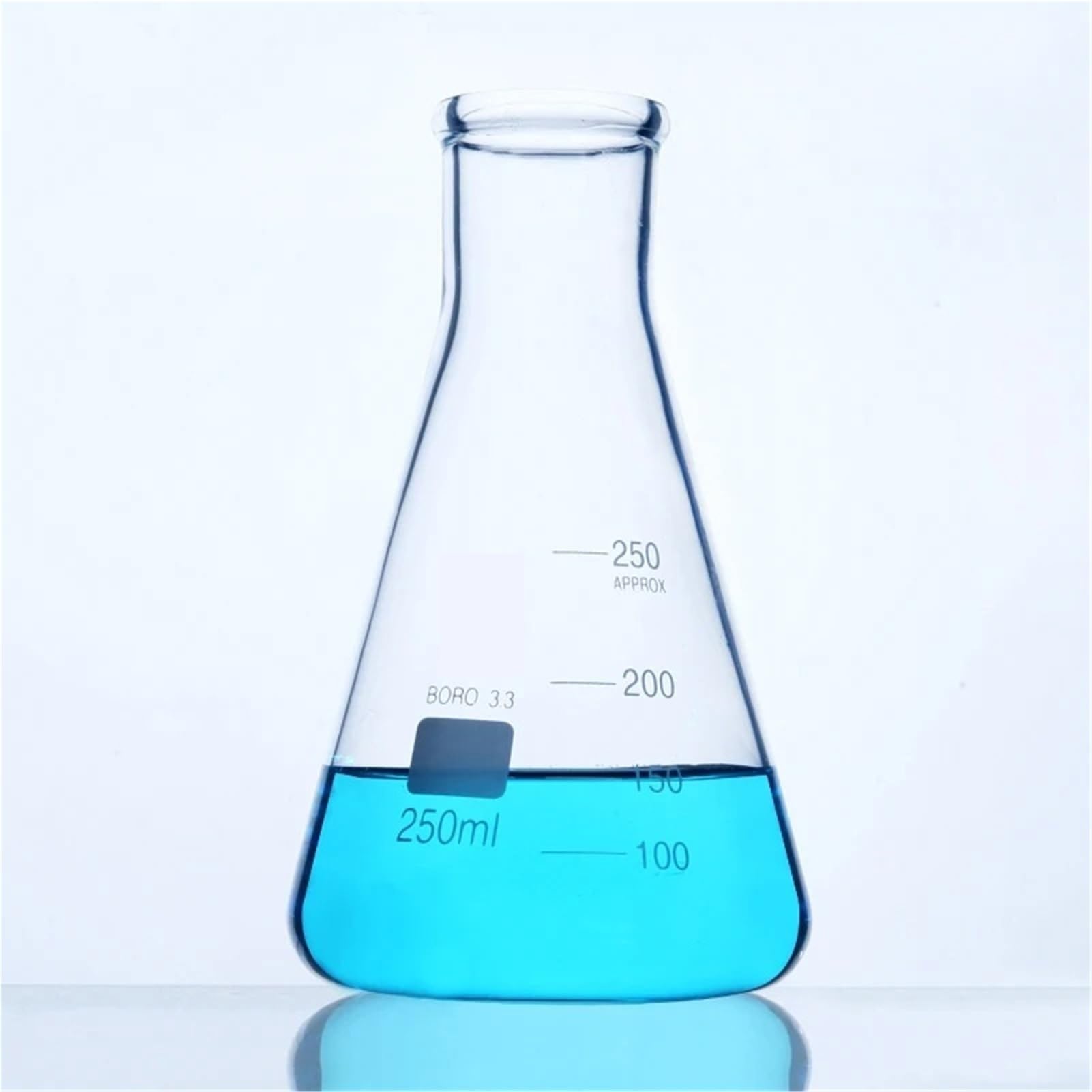 Matraz Erlenmeyer Graduado de Borosilicato, 2 Piezas/Paquete de matraces cónicos de Vidrio Espesado, matraz Erlenmeyer de borosilicato for Laboratorio, Equipo de Laboratorio(1000mL)