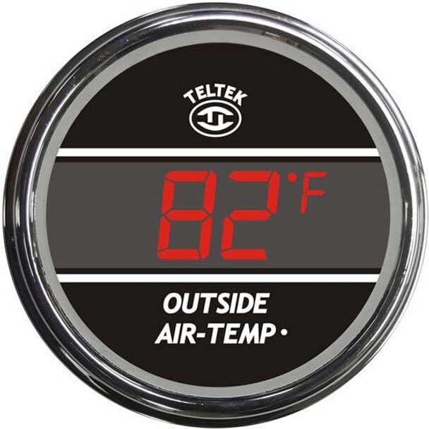Replacement for Kenworth K100E Year 1985 RED Digital Outside AIR Temperature Gauge with ICE Warning by Technical Precision