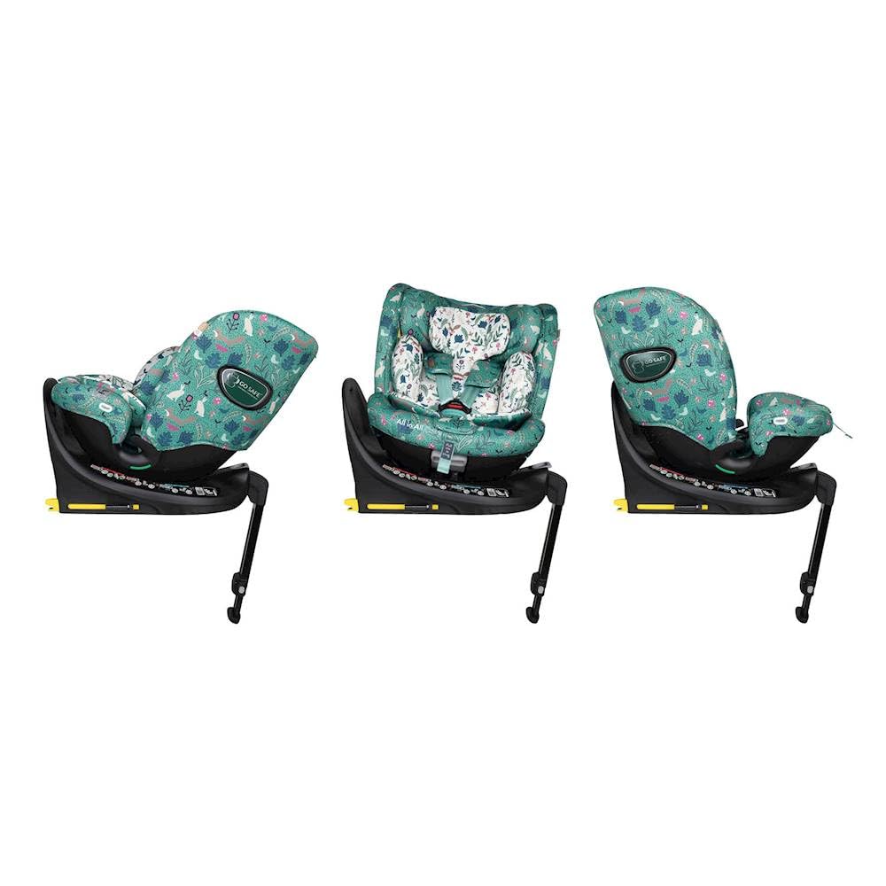 COSATTO All in All Extra i-Size - Seggiolino auto girevole a 360°, gruppo 0+123, 0-36 kg, 0-12 anni, ISOFIX, ERF, esclusivo sistema anti-fuga (Masquerade)