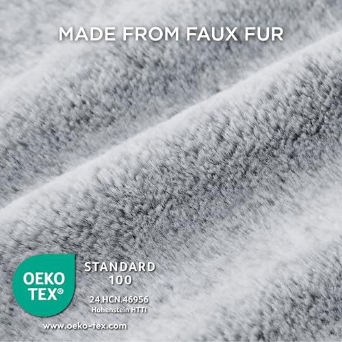 BEDSURE Hundebett mittelgroße Hunde – 76x61x15cm Hundesofa für mittlere Hunde waschbar, Hundekorb mit Abnehmbarer Bezug, Hundecouch mit Rutschfester Unterseite, kuschelweiches Hundebett, Grau