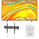 Sony K98XR50 98 Inch Bravia Mini LED 4K HDR Google TV with a Walts FIXED-MOUNT-43-90 TV Mount for 43