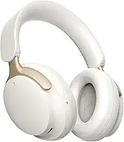 Fones de Ouvido Bluetooth 5.4, Headphone Bluetooth com Cancelamento de Ruido Ativo ANC, Graves Potentes, Som Surround 3D, Headset com Microfone, Suporte Chamadas de Voz, 55 Horas de Reprodução, Branco