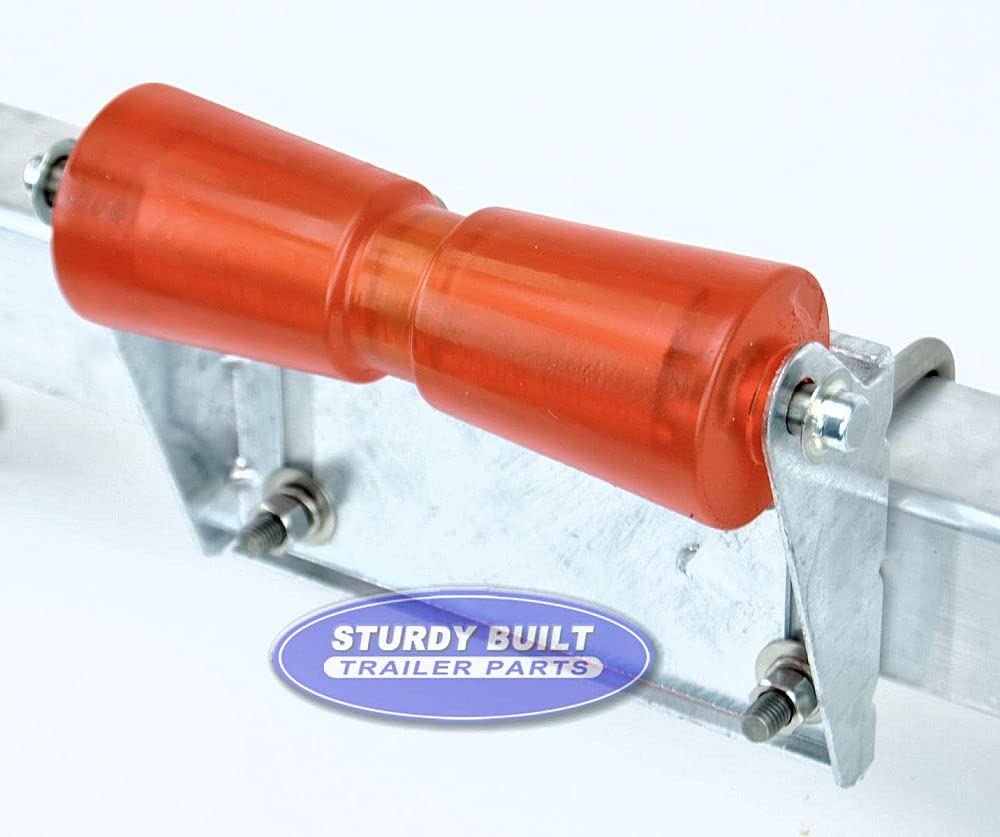 Sturdy Built 12 inch Stoltz Keel Roller Assembly Kit with Stainless Shaft and Galvanized Bracket