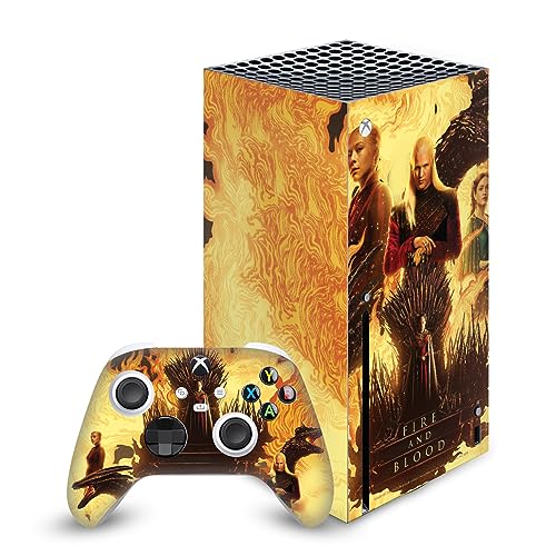 Autocollant Xbox Series X Feu et Sang pour personnaliser votre espace gaming salon