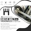 H.F Exchange Pulley Drive Belt Poly V Belt Micro v Transmission Belt - High Strength Rubber OEM Equivalent Replacement P/N SM430L8R for Spinnaker Bike Work with StairMaster 3000CE 3700RC