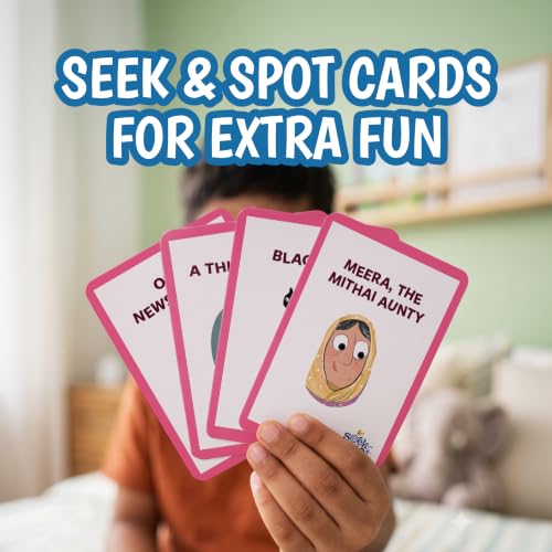 Image of The Curious Bees - Seek & Spot Puzzle & Game - Bazaar Puzzle | 60 Pieces + 10 Seek Cards | Gifts for Boys and Girls Ages 4-8 | BIS Approved | Made in India
