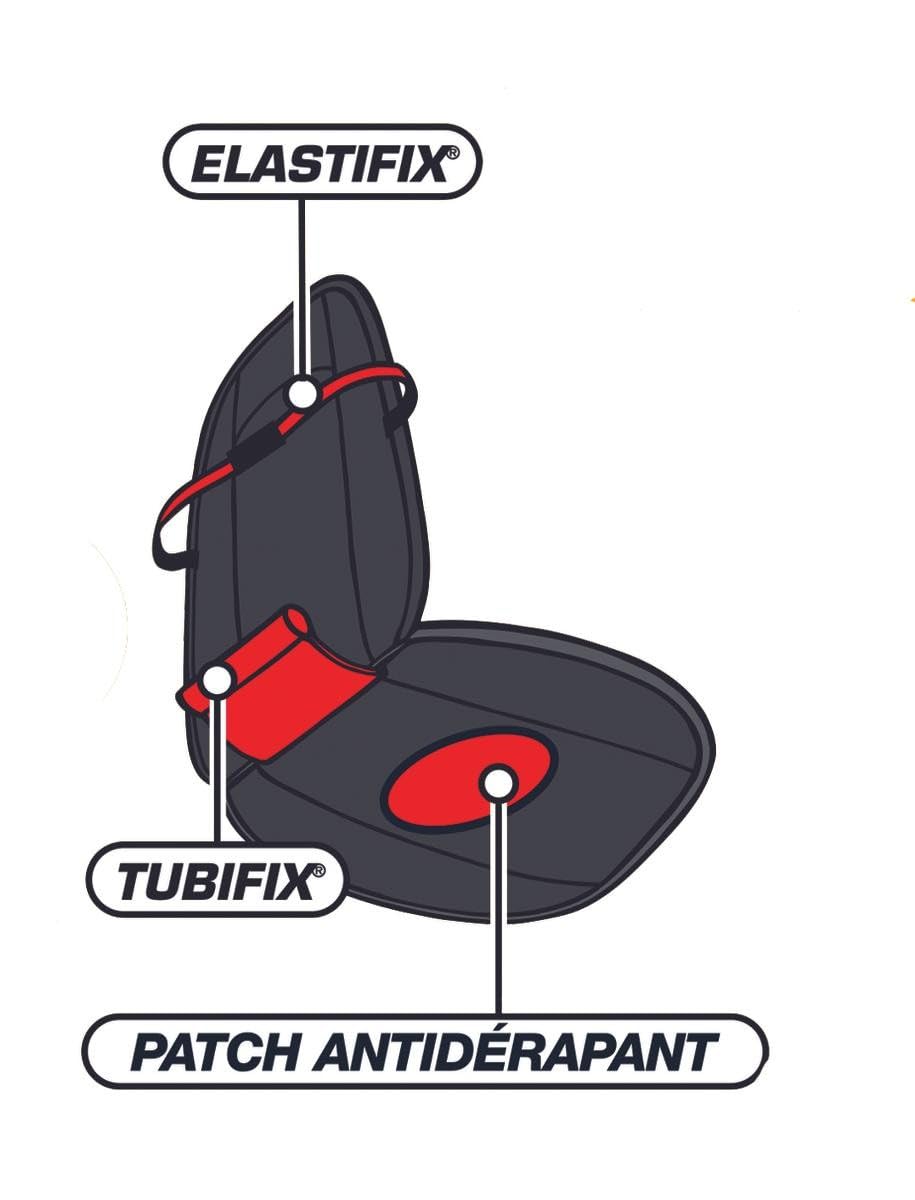 DBS - Couvre Siège - Voiture/Auto - Noir - Confort - Antidérapant - Compatible Airbag - Universel