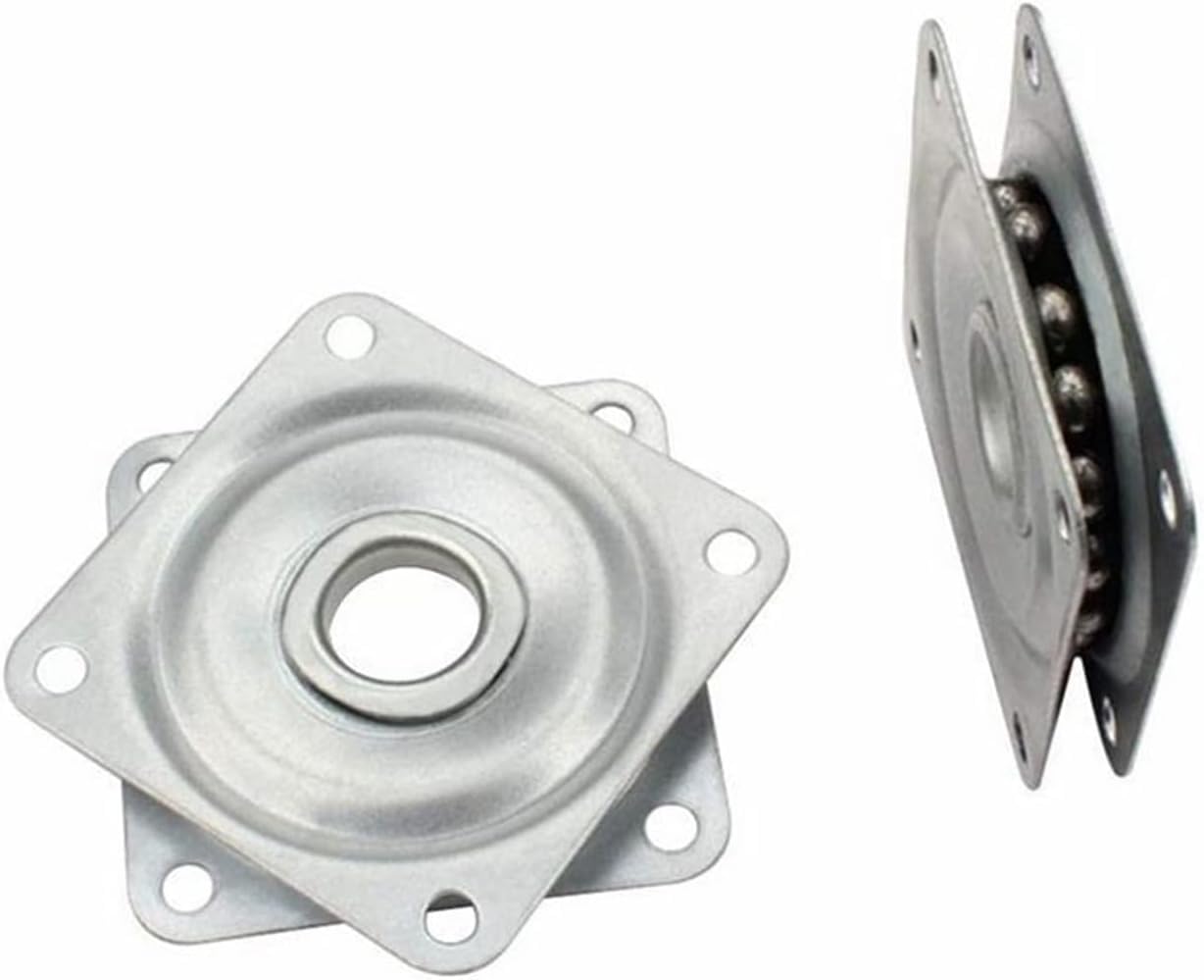 cyclingcolors Plateau Rotatif TV tournette à Bille carré à roulement à Billes 50x50 mm 30 Kg Plaque Pivotant Meuble HiFi Présentoir Tournant Support Ecran Ordinateur