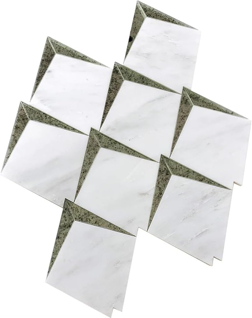 Arrow Mosaic Tile. Backsplash Tile Wall Mosaic Sheets, 11.8x12.6 5Pk (5 sqft/case) for Bathroom, Kitchen Backsplash, Floor Shower Accents. Glass Mosaic Bathroom, Kitchen Glossy Glass Wall Design