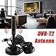Bohaner DVB-T2-Antenne TV Antenne mit starkem Signal 36Dbi+ HDTV Zimmerantenne für Fernseher 1080P 4K Stabantenne DAB Radio Indoor Outdoor TV Antenne mit Mit Magnetfuß 5m Kabel(Schwarz+Rot)