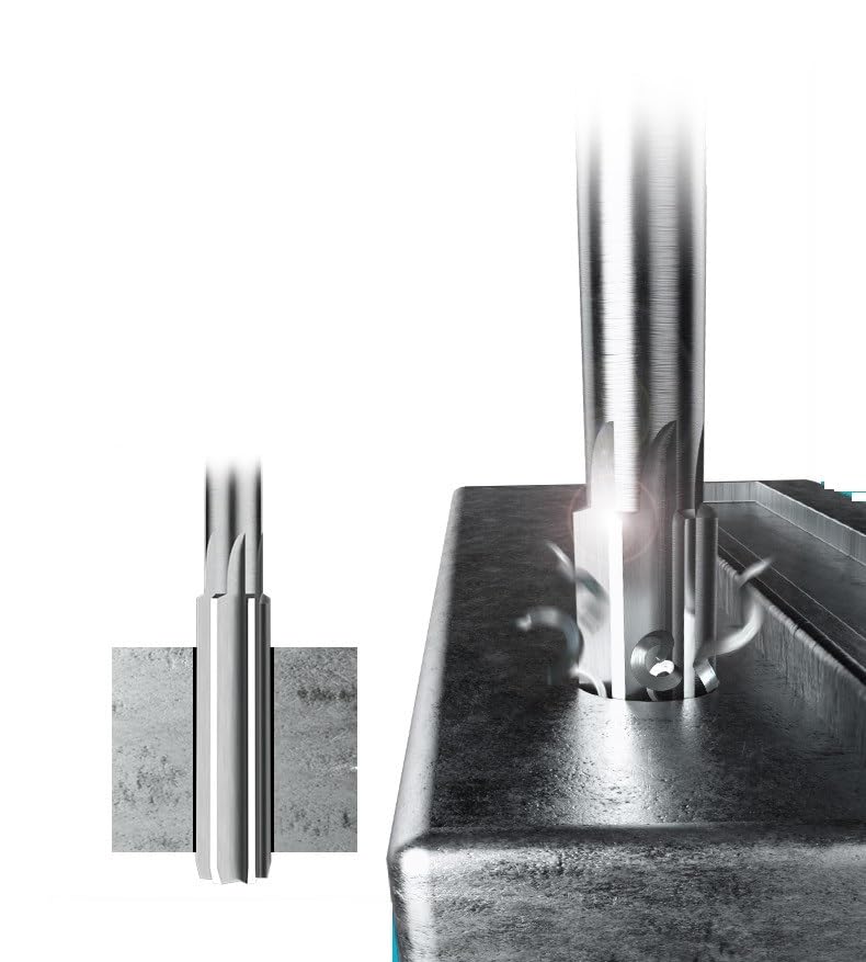 Alésoir de Machine HSS, mandrin H7 10.1 10.2 10.3 10.4 10.5-12.9mm, fraisage à cannelure Droite, poignée Droite de Haute précision 1 pièce (Size : 12.2mm)
