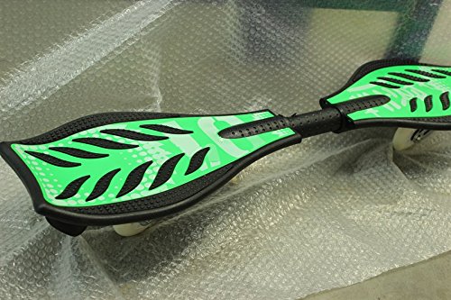 DiversitySport - Waveboard con ruote lampeggianti, per skateboard, Green With Design