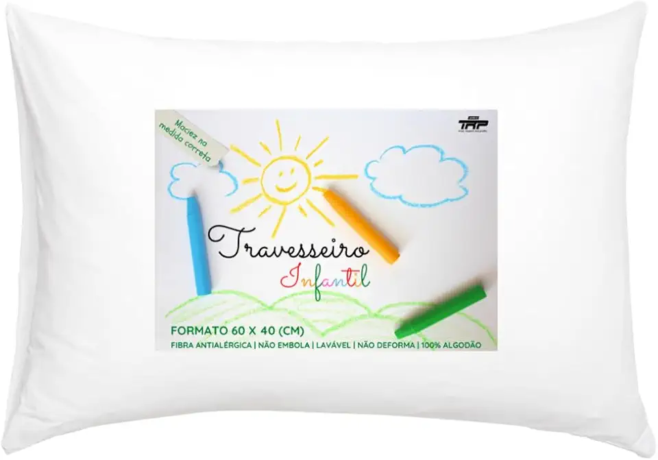 Travesseiro TRP Imports Select Kids Infantil 40x60cm
