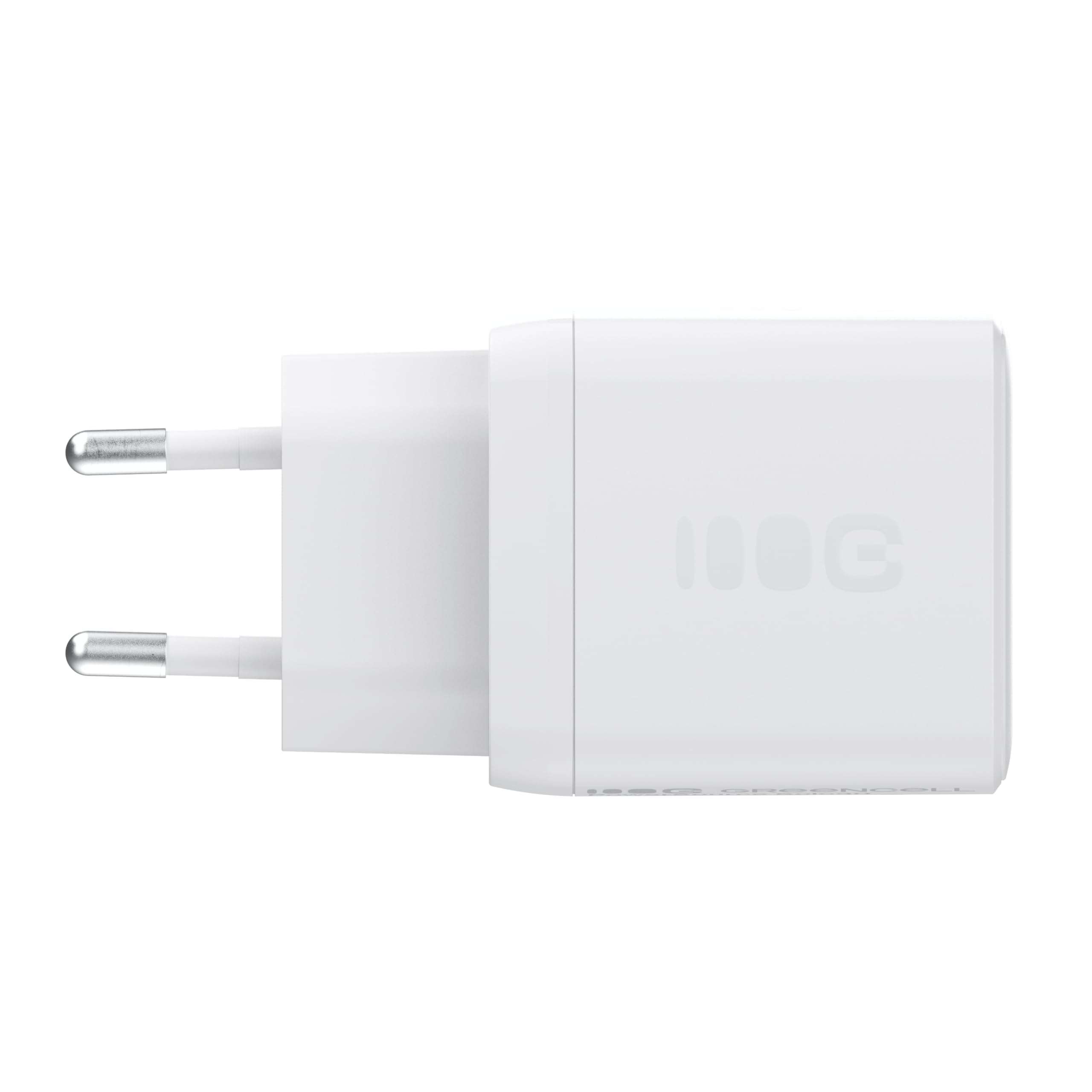 Greencell PowerSource Duo biała ładowarka USB-C 30 W – kompaktowa szybka ładowarka z USB-C i USB-A do iPhone 16, iPad Pro kompatybilna z iPhone 16/15/15 Plus/iPhone iPad