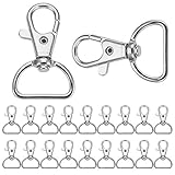 【Usos Múltiples】Los mosquetones giratorios con anillas en D son muy adecuados para hacer carteras, mochilas, collares de perro hechos a mano, correas de equipaje, etc.