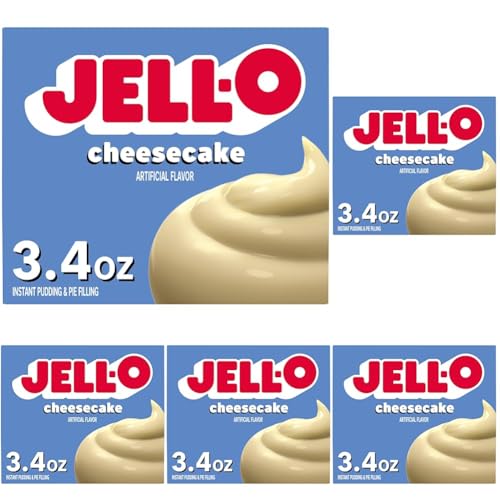 Image of Jell-O Cheesecake Instant Pudding & Pie Filling Mix, 3.4 oz Box (Pack of 5)