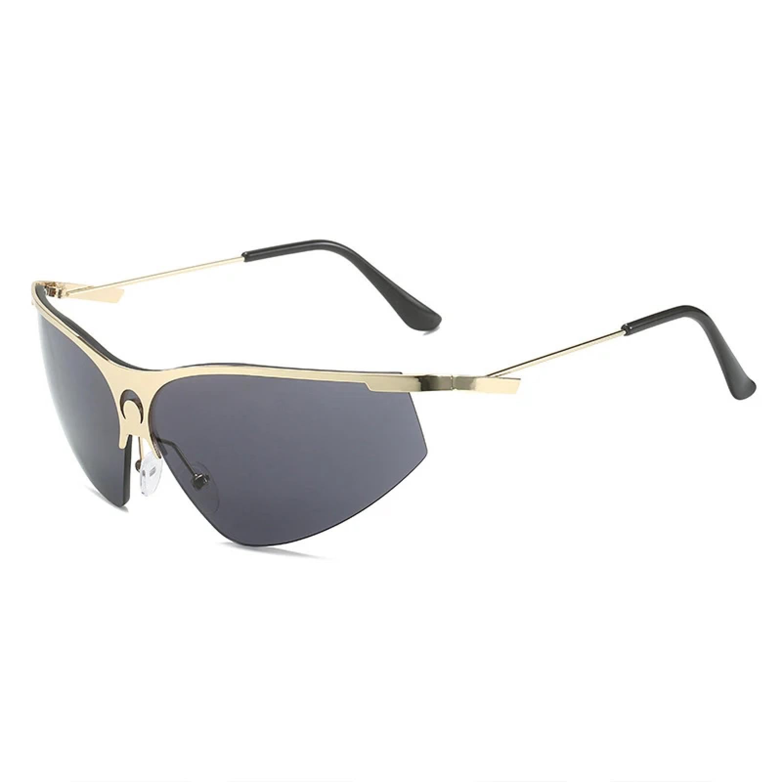 Fashion Punk Sports Sunglasses Men Women Luxury Half Frame Cat Eye Sun Glasses Uv400