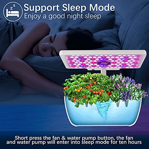 moistenland Hydroponics Growing System, Indoor Herb Garden Starter Kit