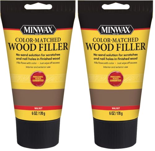 Image of Minwax Color-Matched Wood Filler, Walnut, 6 oz (Pack of 2)
