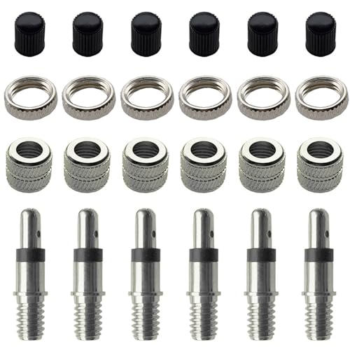 YPYMOD 6 Stück Fahrradventil Ersatz Set, Fahrrad Kupfer Deutsch...