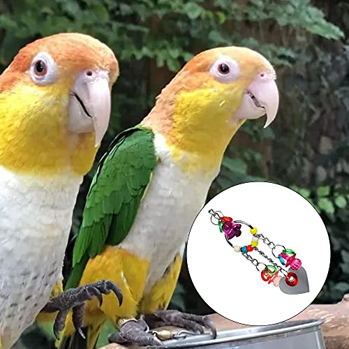 NA Hanging Swing Shredding Chewing Toys Parrot Bite Toy Bird Cage Accessories for Small Parakeets, Cockatiels, Budgies, Conures - Image 7