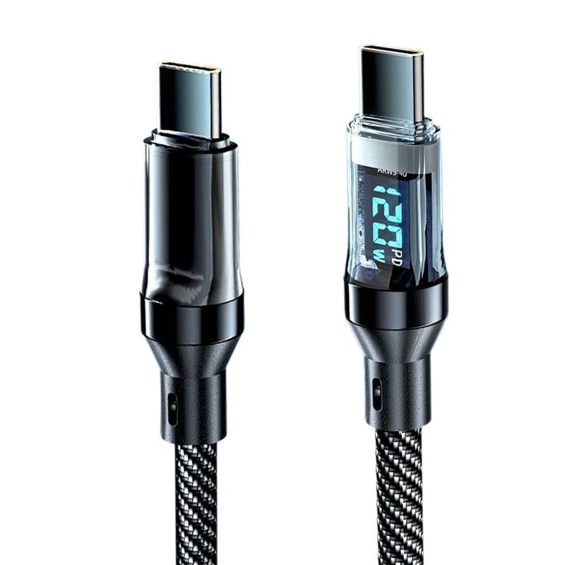 Ultra-Super Fast Cable-6A 120W USB A to Type C Nylon Data Cord(Type-c to Type-c)