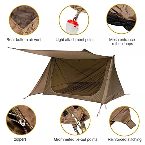 Carpa portátil para camping para dos personas sin varillas miniatura 5