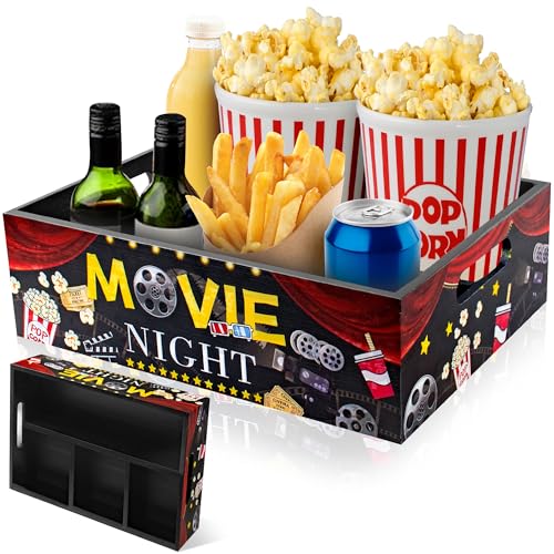 Rzoklot Wood Movie Night Party Supplies – Reusable Movie Snack