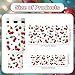 Rngmsi UV DTF Cup Wrap - 3 Set Cherries UV DTF Cup Wrap for 40 oz Tumbler, Pink Red Bow Fruit Uvdtf Decals for Girls Women, Waterproof Rub on Transfer Stickers, DIY Crafts