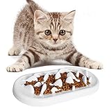 Slow Feeder Cat Bowls Plate, HICOMIE Pet Fun Interactive Feeder Cat Food Bowl,Stress Free Pet...