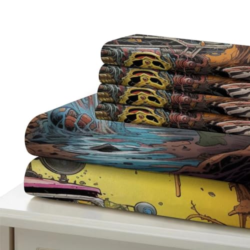 Funda de edredón 3D de microfibra suave hipoalergénica con estampado graffiti duradero 6