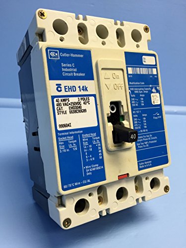 Eaton Cutler-Hammer CHQC2090 C-H QC2090 90A 2P CKT BRKR, Black