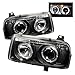 Spyder Auto 5012197 LED Halo Projector Headlights Black/Clear