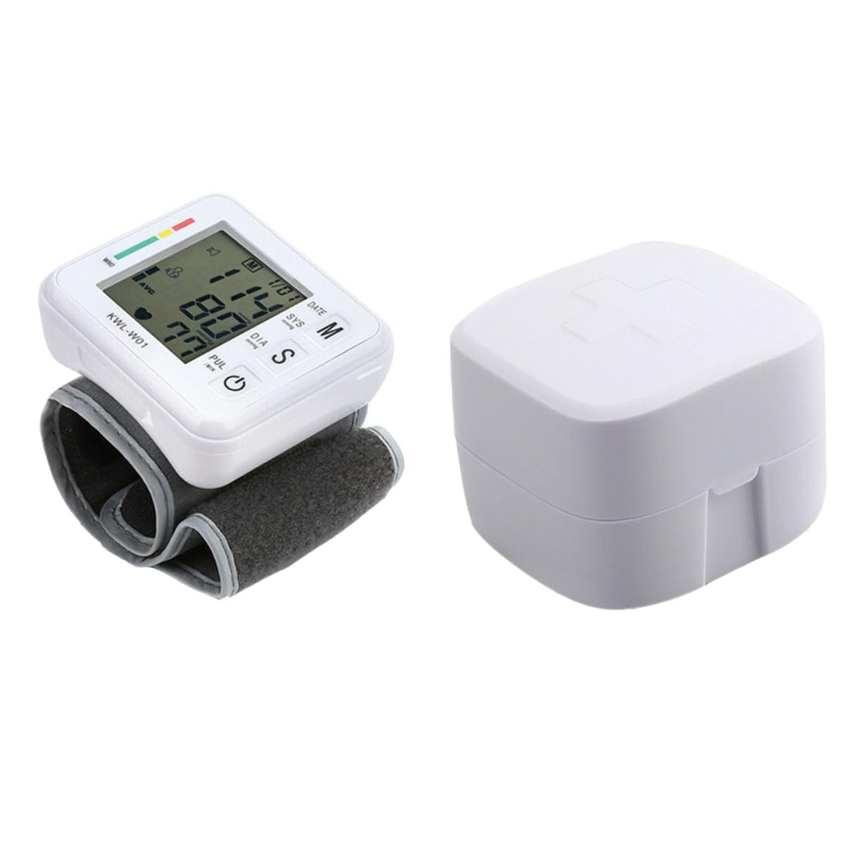 Misuratore Pressione Polso Digitale Portatile Monitor Durevole per Uso Domestico Compressione Automatica Intelligente Design Compatto e Spegnimento Automatico per Anziani e