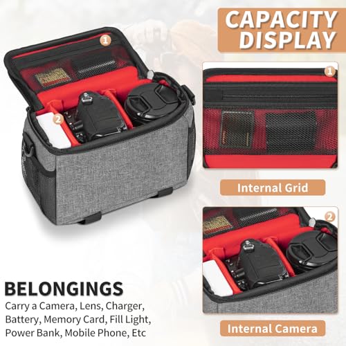 Bolsa para cámara compacta con cubierta impermeable miniatura 5