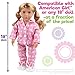 Bunny Doll Pajama Set w Slippers- 18