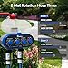 Yardeen Watering Hose Sprinkler Timer Garden Irrigation System Controller Electronic Water Timer with Two Outlets Color Blue