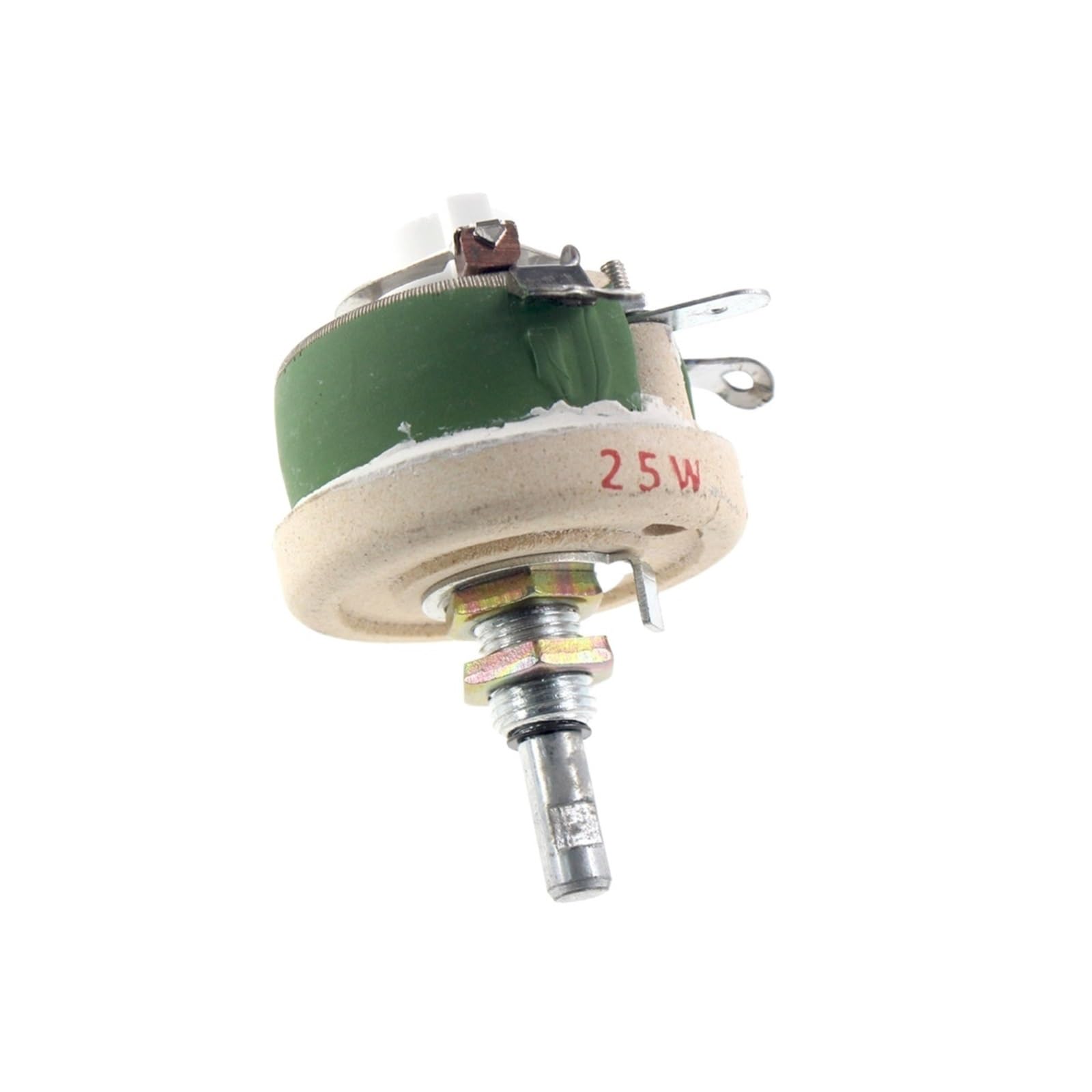 Reóstato BC1 de alta potencia de 25 W, bobinado de alambre variable giratorio, forma de disco, resistencia ajustable, deslizante, 1R, 2R, 3R, 5R, 10R, 15R, 20R, 25R, 30R, 40(200R)