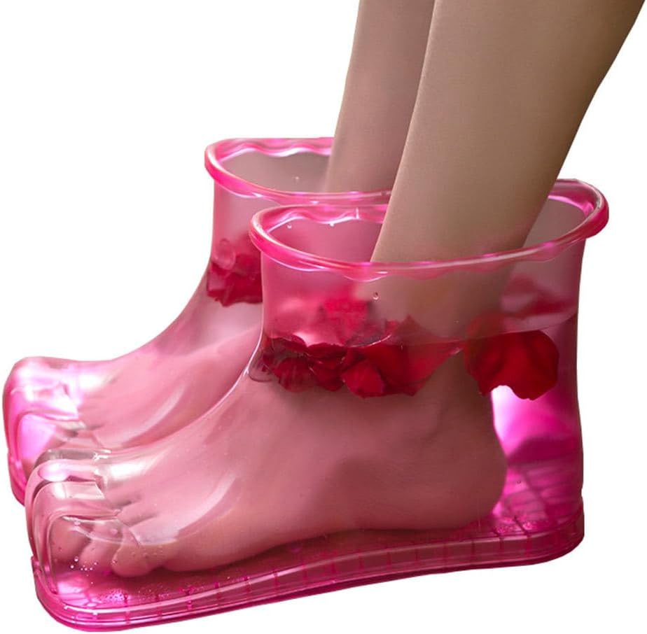 ARTIBETTER Home Slippers 2Pcs Foot Spa Shoes Foot Massager Thermal Massage Bath Shoes 16.5cm Slipper